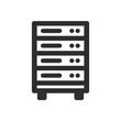 © Nasima - Data Server Icon A Simple Graphic Depicting a Rack Server for IT and Technology Concepts