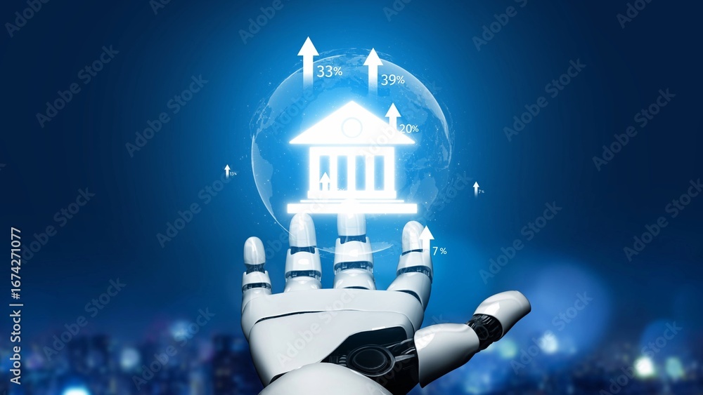 Online banking and digital banking innovation combining finance and ...
