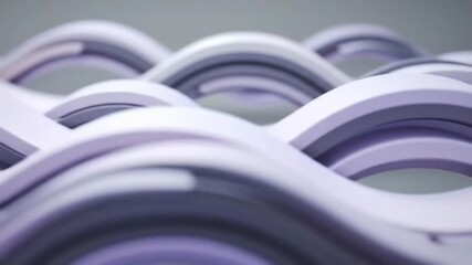 Wall Mural - The image is a close up of a series of white lines that are curved