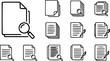 © Mohamed - Paper documents icons. Line symbol and document icon. Paper symbol with single and multiple pages. vector illustration.