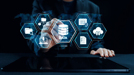 Wall Mural - cloud computing, cloud strategy, and cloud technology transforming digital infrastructure with scala