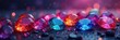 © summer - Vibrant gemstone backdrop, rich hues, jewel tones , ruby, precious