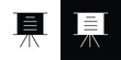 © Witty - Presentation icon. filled flat sign for mobile concept and web