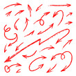 © Ritaaym - Hand-Drawn Red Arrow Collection: Various Styles for Design