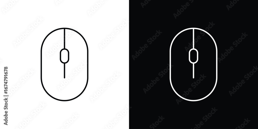 Mouse icon symbols. Simple pictograms for web sites and mobile app ...