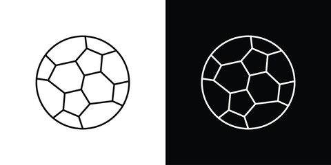 Football icon symbols. Simple pictograms for web sites and mobile app