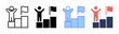 © Rusmicon - Goal Achievement Icon Set Multiple Style Collection