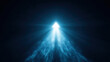 © buraratn - Glowing blue arrow points upward, surrounded by radiant beams of light and particles, creating sense of direction and hope. ethereal atmosphere evokes feelings of inspiration and positivity