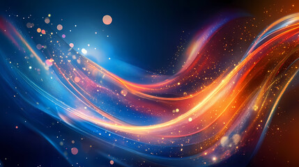 Wall Mural - Abstract Colorful Energy Flow