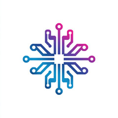Minimalist computer icon logo for tech projects – Editable template ideal for startups, apps, and digital products.