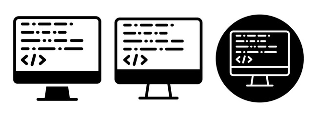 Coding Icon Collection Glyph & Mixed Style