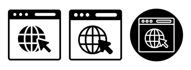 Web Browser Icon Collection Glyph & Mixed Style