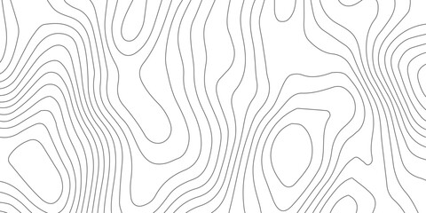 White background topography contour map with black curve lines, elegant luxury topographic wavy pattern, seamless geographic grid vector design illustration
