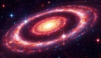 Wall Mural - Panorama view universe space shot of milky way galaxy with stars on a night sky background.