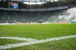 © Dziurek - Middle and side line of football pitch at the stadium during the match.