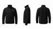 © Feek's Photos - Black Fleece Jacket: Front Side and Back Views.