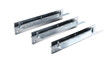 © Shin - Three metal support brackets,  angled,  light gray,  with mounting holes