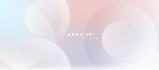 Wall Mural - pastel gradient abstract background with curved geometric lines