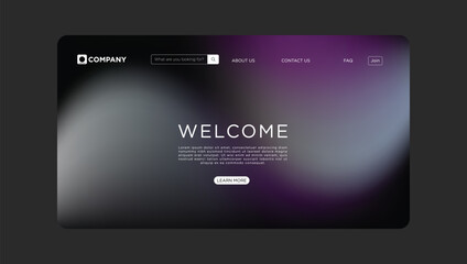 Modern website design with elegant welcome message and sleek navigation for business growth