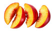 © Jannat - Juicy Peach Slices on Black Background