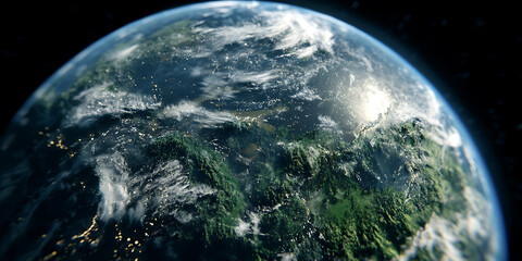Wall Mural - earth in space