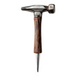 © MDRASEL - A detailed close up of a vintage shoemaker s hammer with a pointed awl tip isolated on transparent background