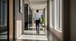 © gdmahbublab - Businessman walking in office hall