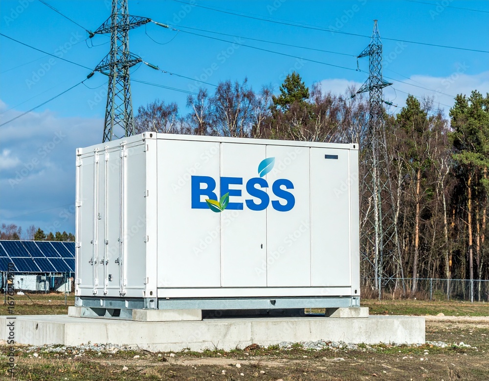 Battery Energy Storage System (BESS) unit, Stock Photo | Adobe Stock