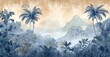 © Letitia - Scenic tropical landscape with misty mountains.