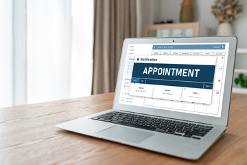 Wall Mural - online applointment booking calendar for modish regristration on the internet website
