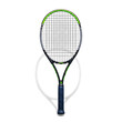 © Billy - Tennis racket professional sports equipment graphite frame green accents isolated on white background studio shot