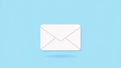 Modern white envelope concept delivery communication message notification mail service digital communication digital marketing correspondence