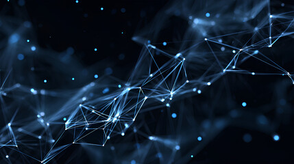 Canvas Print - abstract tech network connection dots. digital technology and big data analysis background. white ba