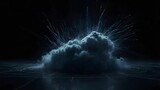 Dark storm cloud digital effect