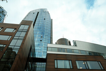 Wall Mural - View of modern skyscraper in city