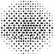 © robi - Circular halftone pattern of varying sized dots