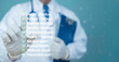 © Sky view - Doctor pointing checklist health checkup medical exam preventive care annual wellness screening concept background