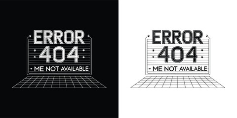 Glitch effect 404 error message on a dark background with a futuristic digital landscape, symbolizing a broken connection or unavailable page