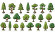 © bahar - Forest Elements Vector Bundle