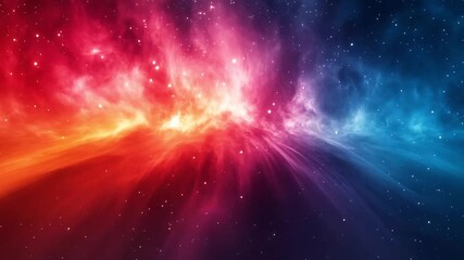 Wall Mural - A breathtaking nebula painting the cosmos with vibrant hues. A spectacular interstellar display.