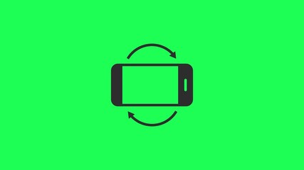 smart mobile phone screen rotate arrow icon. full rotation of iphone smartphone with a green screen.
Woman use digital tech cell phone open green screen. Woman using mobile phone vertical 