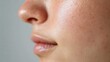 © 金 先生 - Close-up of healthy glowing human skin texture with smooth surface and natural tone, dermatology and skincare concept for beauty products or medical treatment.