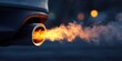 © Stock by Anindya - High-quality stock image of car exhaust pipe with visible CO2 smoke billowing out. Carbon emissions and global warming. Environmental problem with diesel and fossil fuels burning.