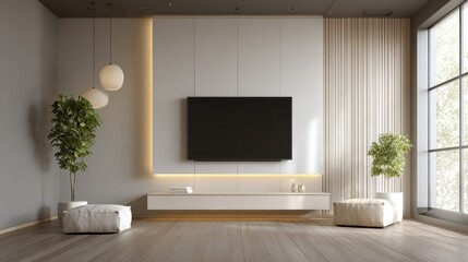  Modern Minimalist Living Room with Stylish Furniture and Elegant Lighting Features