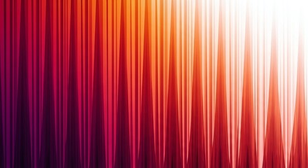 Abstract background with vertical lines in gradient of red, orange, and white