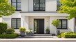 © Jaw - Modern home entrance with landscaping