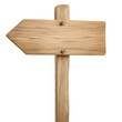 © Vilma - An evocative wooden signpost with an arrow, against a clean backdrop, captures a sense of direction and guidance.