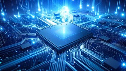 Dynamic Depiction of Advanced Technological Processor Circuitry and Integrated Systems
