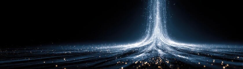Wall Mural - dynamic black and white light trail photography, a captivating display of motion blur