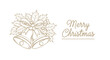 © Muginandaru - Christmas bells with ribbon line art vector eps 10